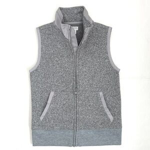 Crewcuts Heather Gray Zip-Up Vest